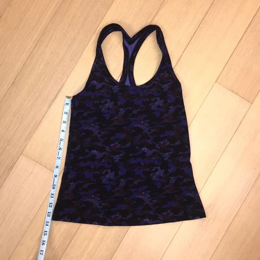 Lululemon cool racerback size 6 quilted camo